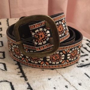 Lucky Brand embroidered belt